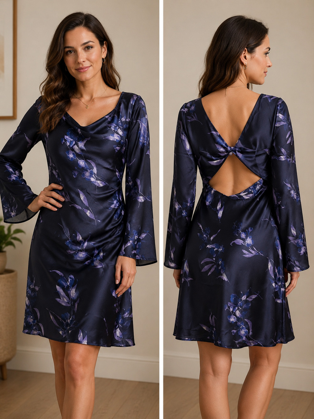 NWT A New Day Blue floral dress